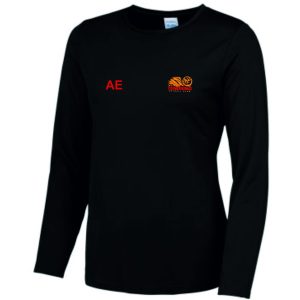 TNC - Long Sleeve T-Shirt - Black - With Inititals - JC012