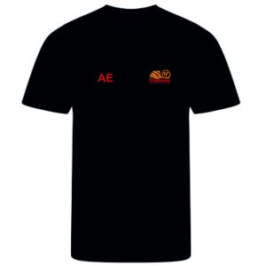 TNC - T-shirt - Black - With initials - JT001